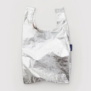 BAGGU Baby Reusable Bag - Chrome Metallic